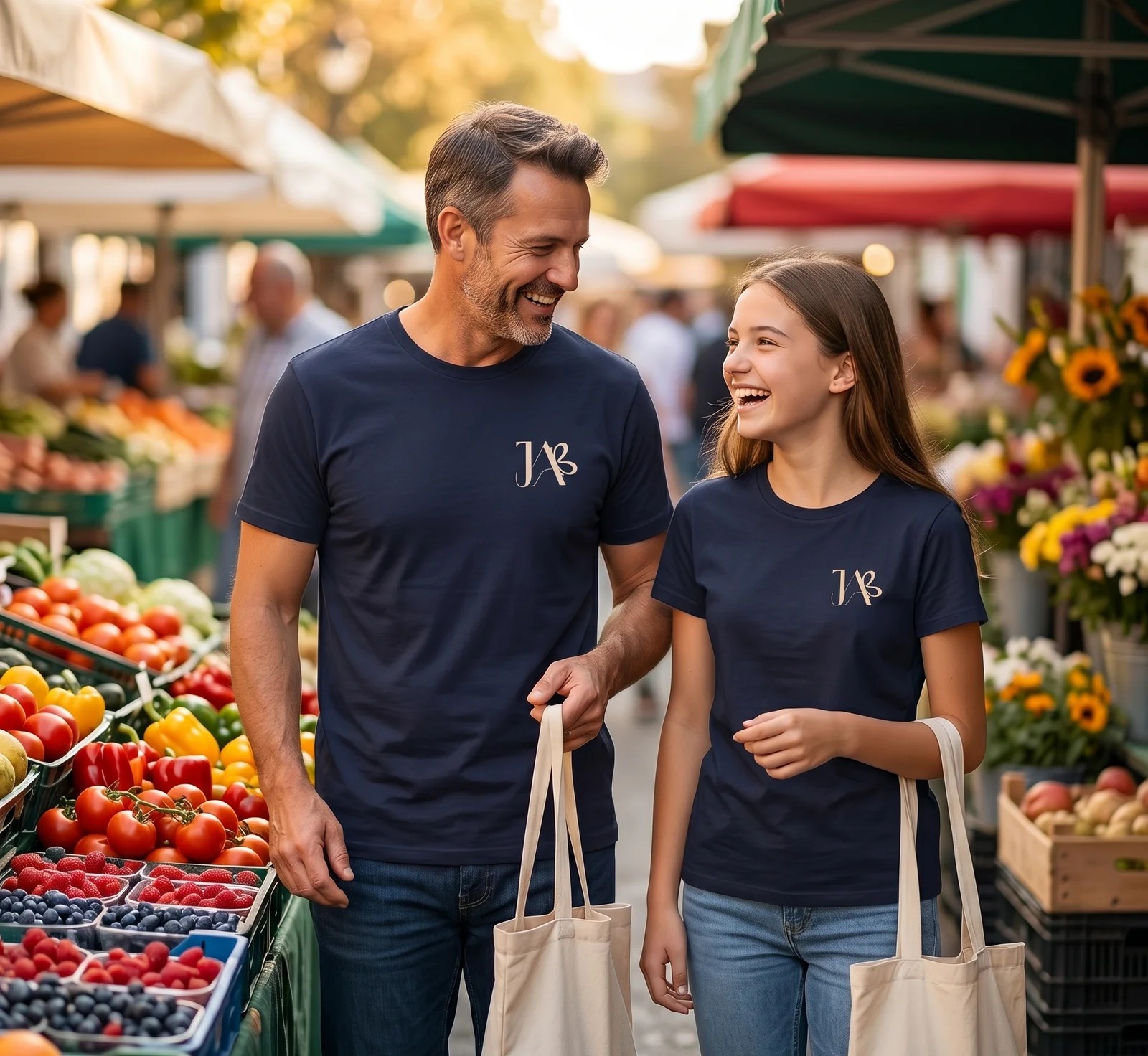 Accueil T-shirt écoresponsable – Bleu Marine